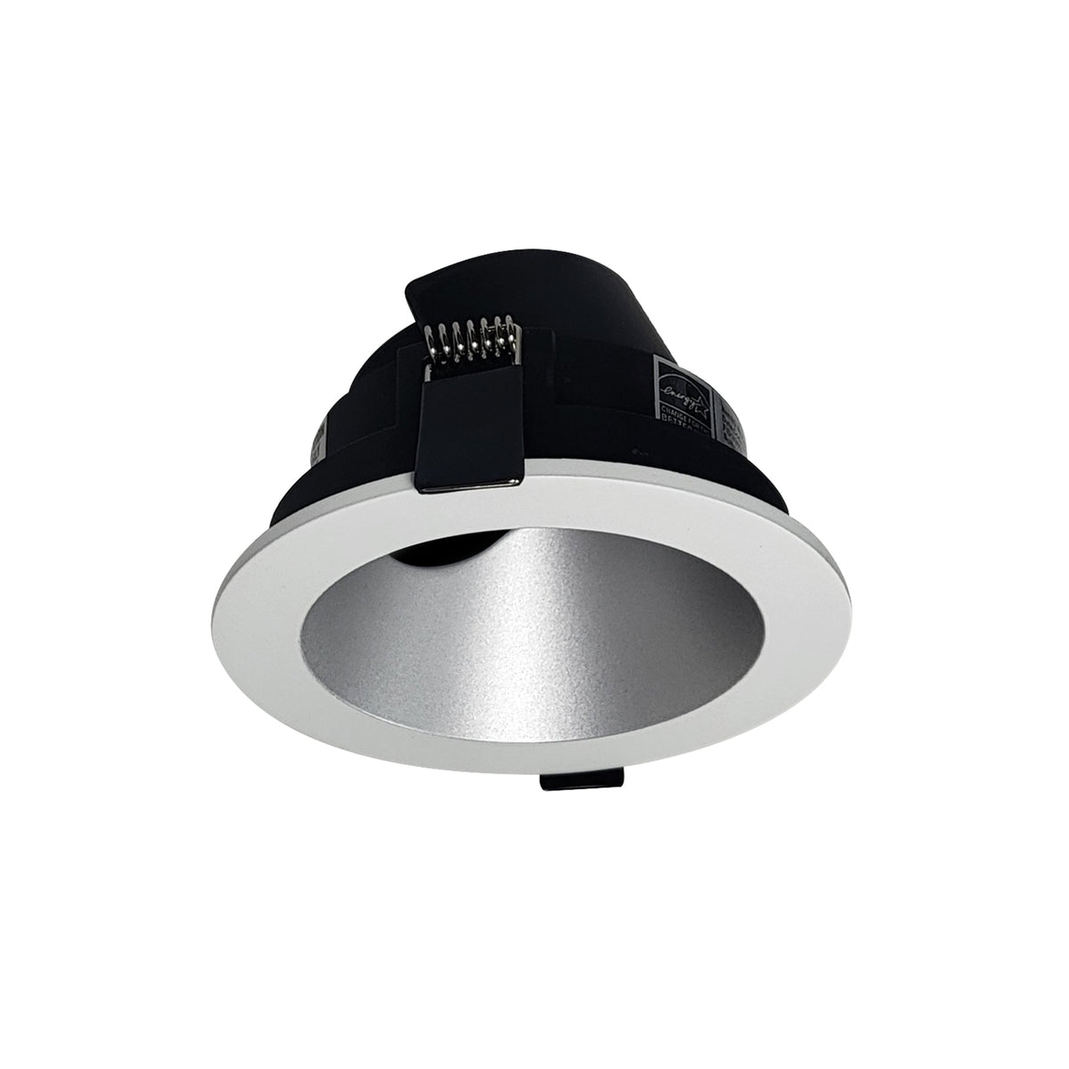 4" Iolite Can-less Adjustable Slot Trim, Haze Reflector / Bright White Flange