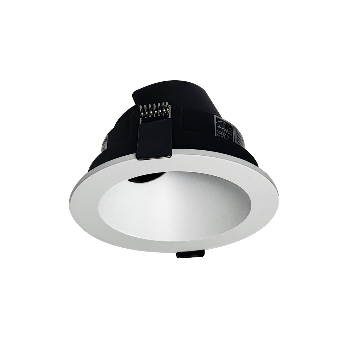 4" Iolite Can-less Adjustable Slot Trim, Bright White finish