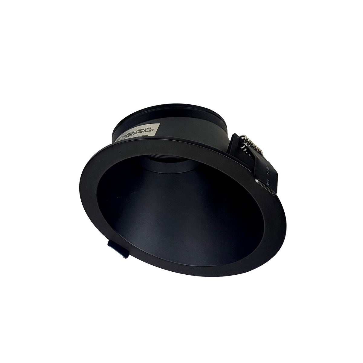 4" Iolite Can-less Adjustable Slot Trim, Black finish