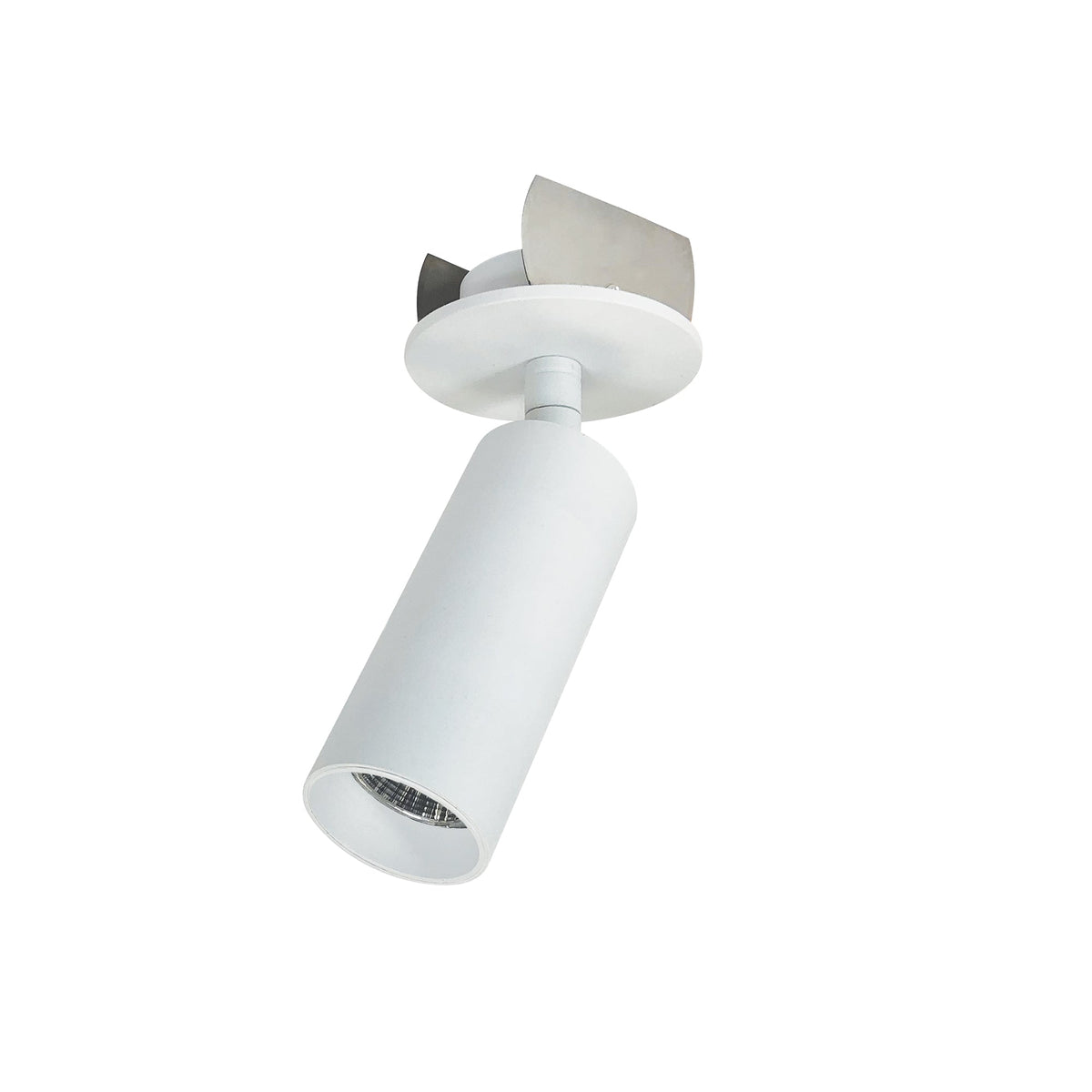 Nora NIOP-1RTC30XMPW 1 inch iPOINT Monopoint Luminaire, Round Cone, 900lm, 3000K, 90+CRI, Matte Powder White
