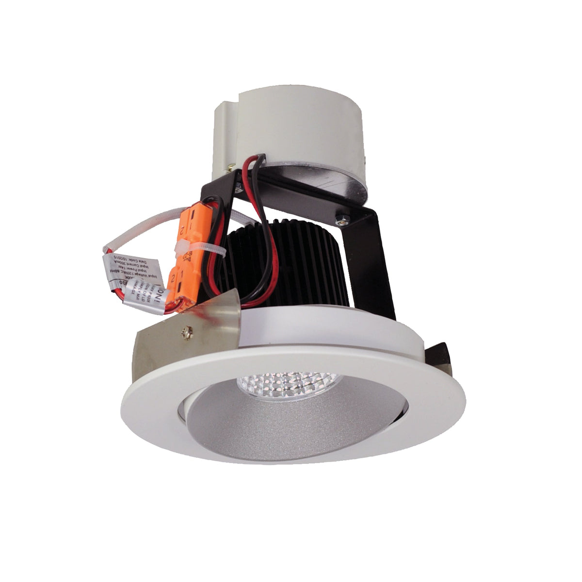 4" Iolite LED Round Adjustable Cone Retrofit, 800lm / 12W, Comfort Dim, Haze Reflector / Warm White Flange