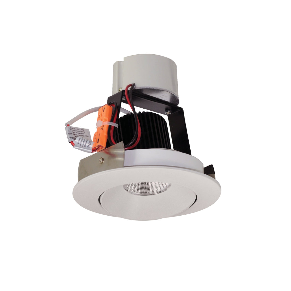 4" Iolite LED Round Adjustable Cone Retrofit, 1000lm / 12W, 2700K, Warm White Reflector / Warm White Flange