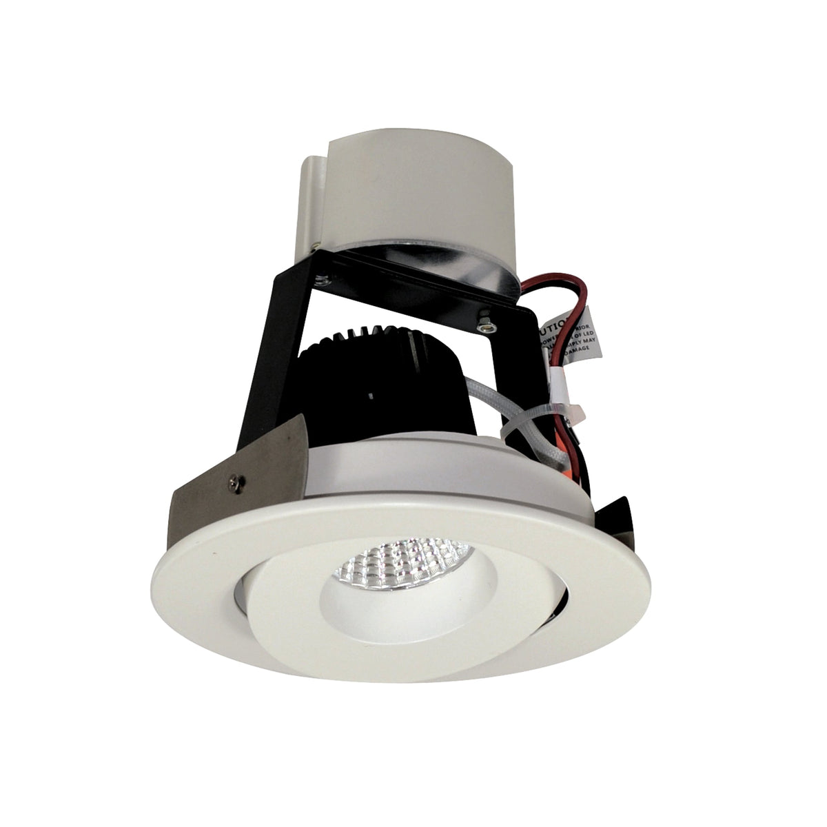 4" Iolite LED Round Adjustable Gimbal Retrofit, 1000lm / 12W, 4000K, Warm White Finish