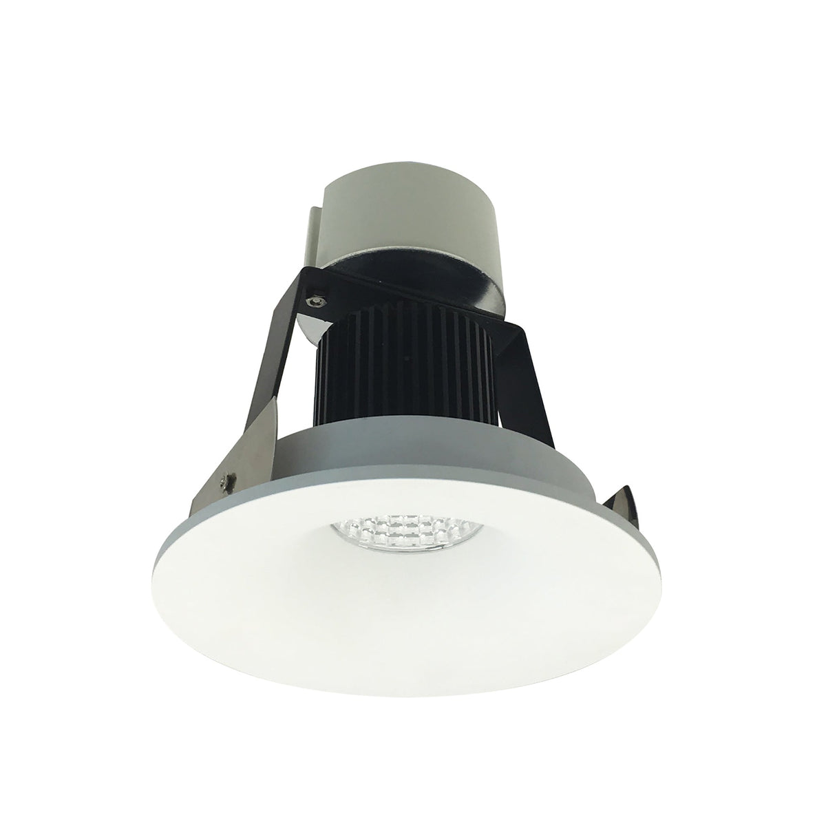 4" Iolite LED Round Bullnose Retrofit, 1000lm / 12W, 3000K, Bright White Finish