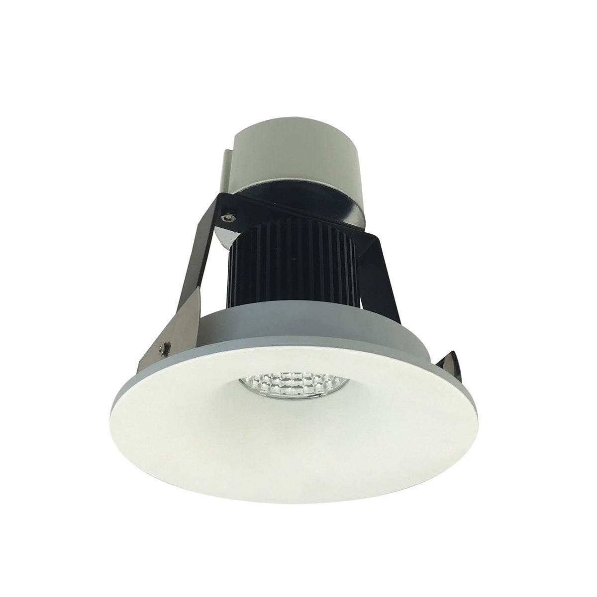 4" Iolite LED Round Bullnose Retrofit, 800lm / 12W, Comfort Dim, Warm White Finish