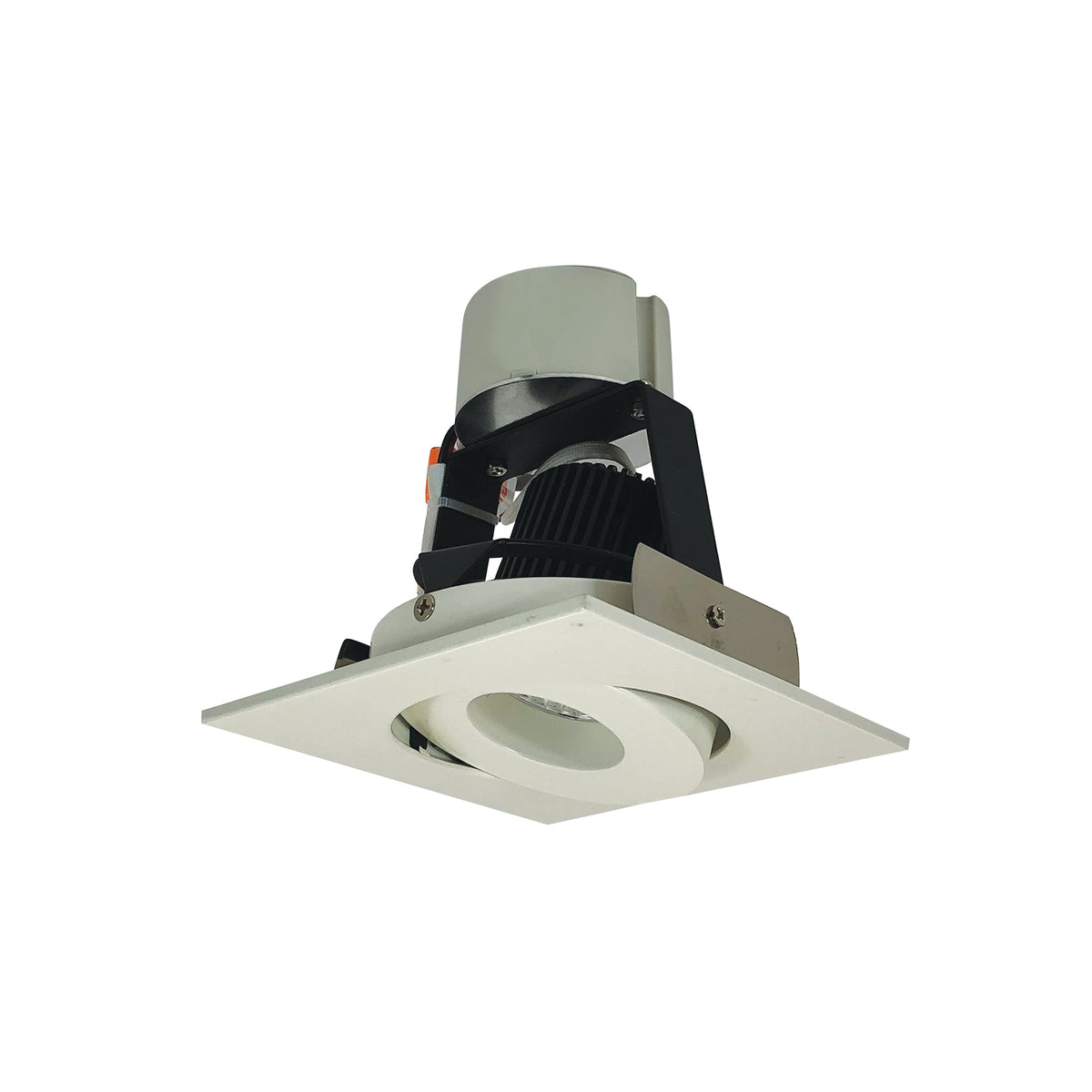 4" Iolite LED Square Adjustable Gimbal Retrofit, 1000lm / 12W, 4000K, Warm White Finish