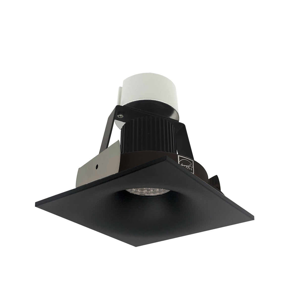 4" Iolite LED Square Bullnose Retrofit, 800lm / 12W, Comfort Dim, Black Finish