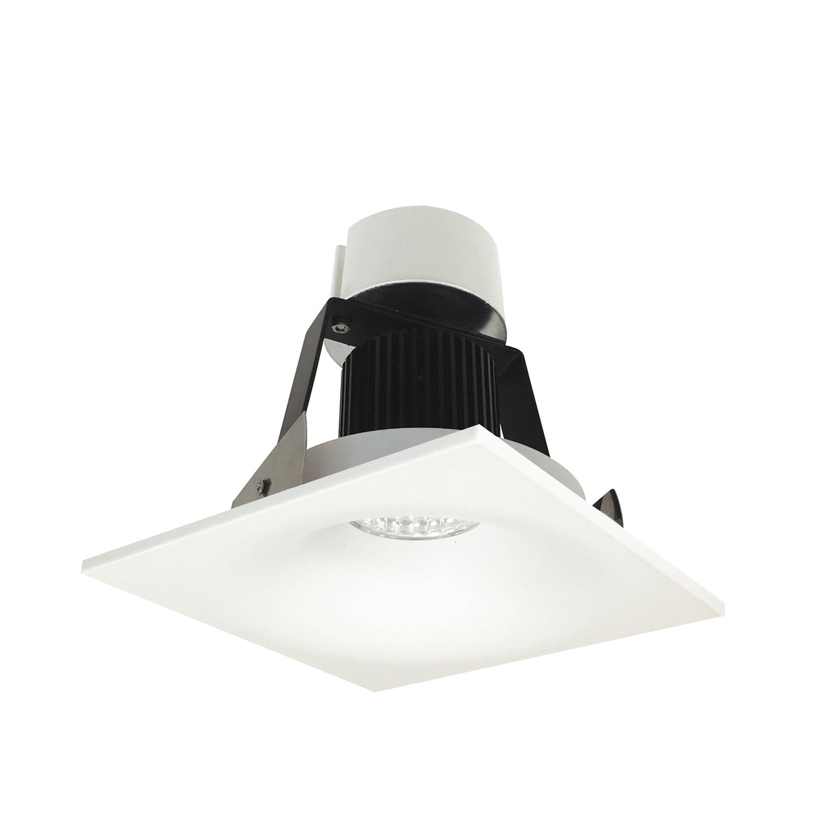 4" Iolite LED Square Bullnose Retrofit, 800lm / 12W, Comfort Dim, Bright White Finish