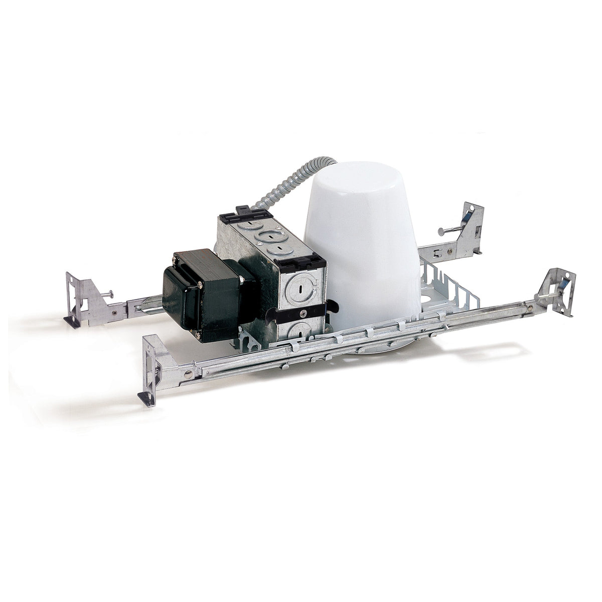 4" AT Low Voltage New Construction Housing, 120V/12V Mag. Transformer, Max 50W