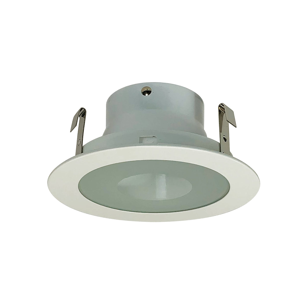 Nora NL-427W 4 inch,LV FLAT FRST, CLR CTR, WHT