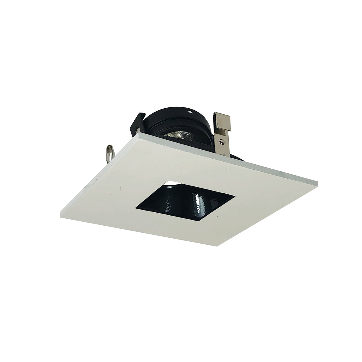 Nora NL-4855BW 4 inchSQ W/2 inchSQ HOLE,ADJ,BLK REF,W