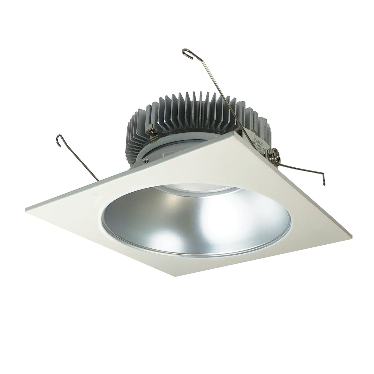 6" Cobalt Dedicated High Lumen Square/Round, 2000lm, 2700K, Diffused Clear Reflector / White Flange