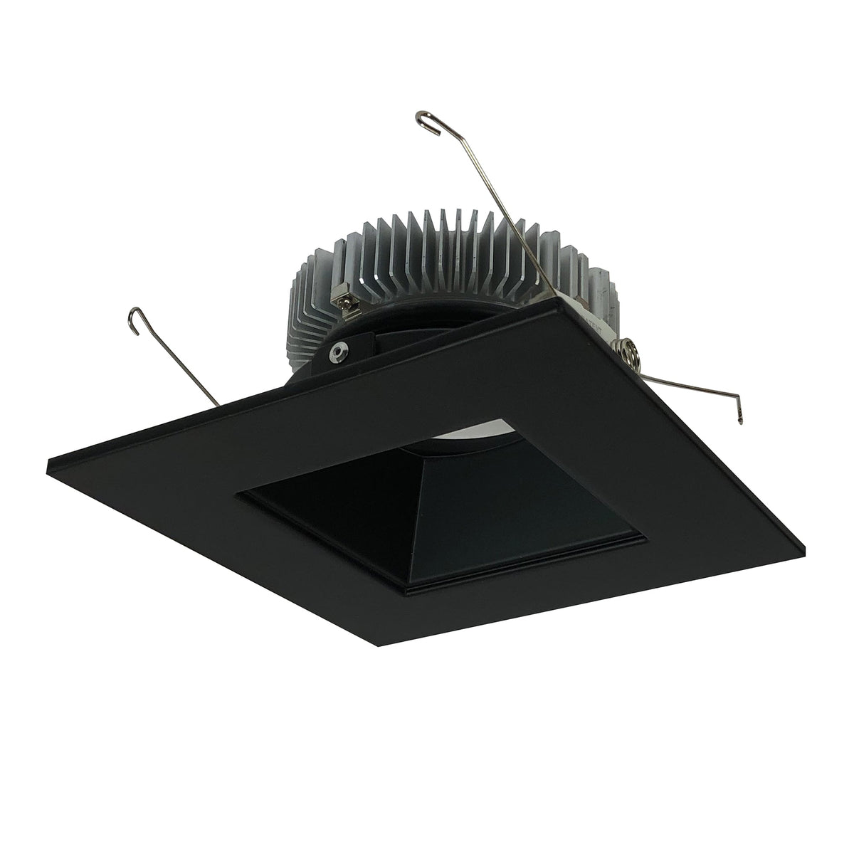 6" Cobalt Dedicated High Lumen Square/Square, 2000lm, Comfort Dim, Black Reflector / Black Flange