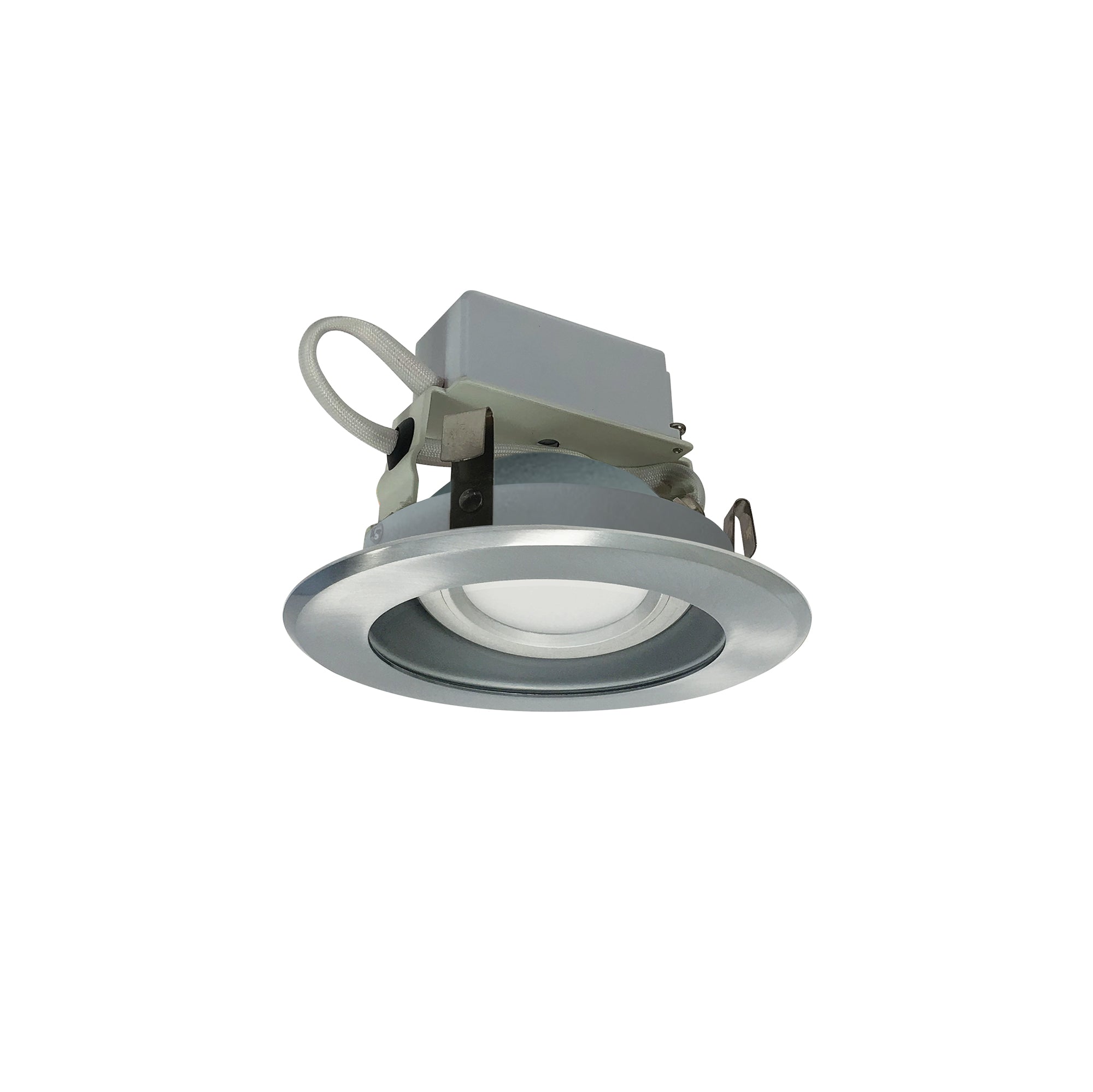 Nora NLCBC-46930XHZN 4 inch Cobalt Adjustable LED Retrofit, 1000lm / 12W, 3000K, Haze Reflector / Natural Metal Flange