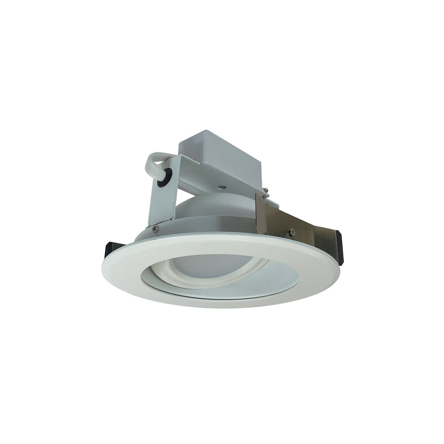 5" Cobalt Adjustable LED Retrofit, 1200lm / 14W, 3500K, Matte Powder White Reflector / Matte Powder White Flange