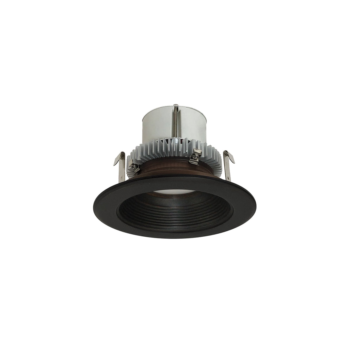 4" Cobalt Click Round Retrofit Baffle, 750lm / 10W, 3000K, Bronze Baffle / Bronze Flange, 120-277V input; Phase or 0-10V dimming