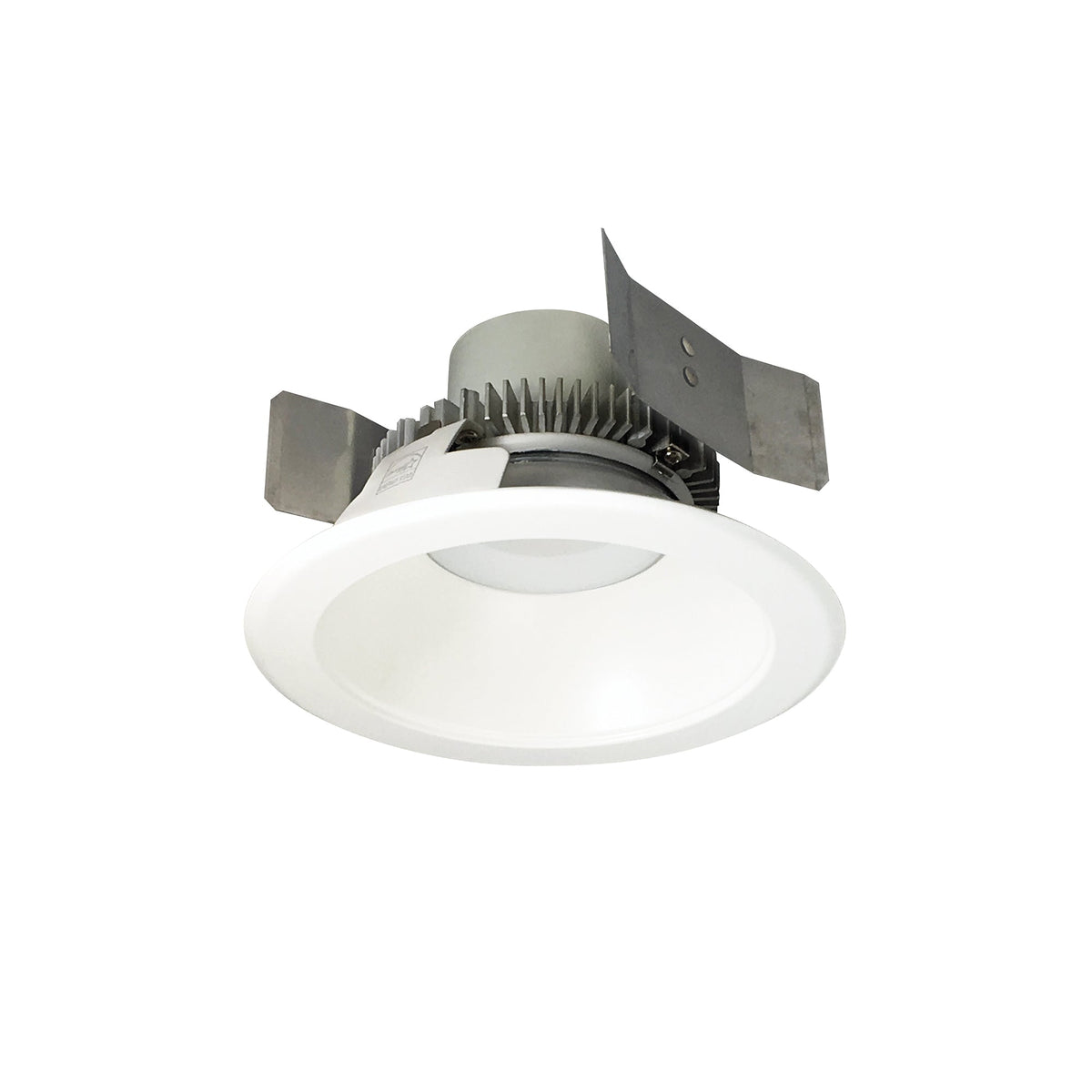 5" Cobalt Click Round Retrofit Reflector, 750lm / 10W, 3500K, Matte Powder White Reflector / Matte Powder White Flange