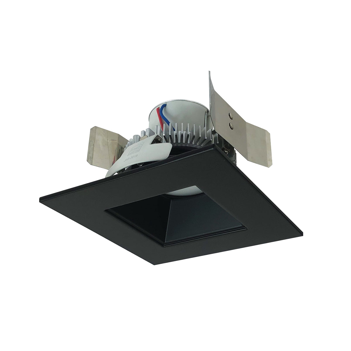 5" Cobalt Click Square Retrofit Reflector with Square Aperture, 1000lm / 12W, 4000K, Black Reflector / Black Flange