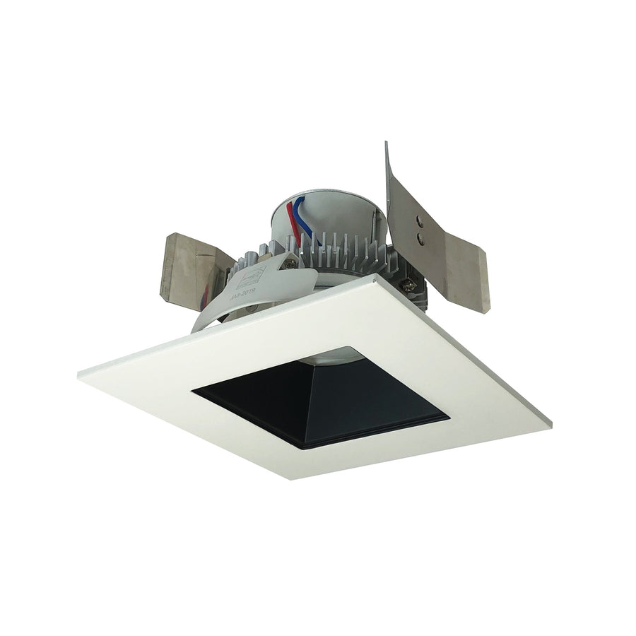 5" Cobalt Click Square Retrofit Reflector with Square Aperture, 1000lm / 12W, 4000K, Black Reflector / White Flange, 120-277V input; Phase or 0-10V dimming