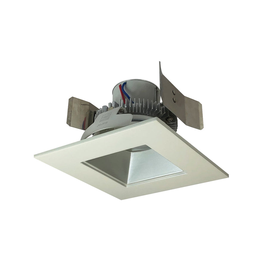 5" Cobalt Click Square Retrofit Reflector with Square Aperture, 1000lm / 12W, 3500K, Haze Reflector / White Flange