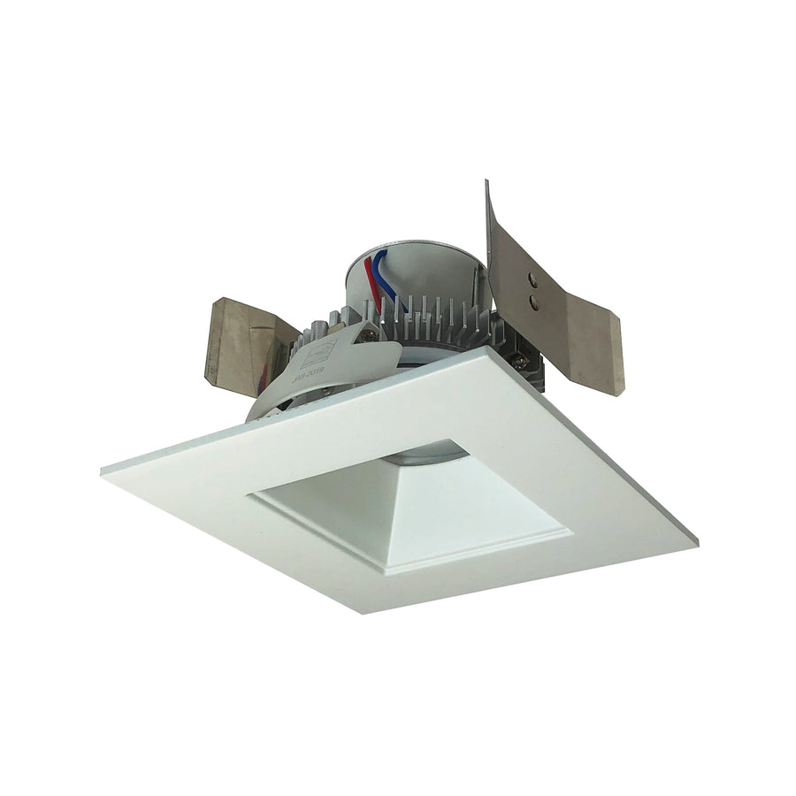 5" Cobalt Click Square Retrofit Reflector with Square Aperture, 1000lm / 12W, 3500K, Matte Powder White Reflector / Matte Powder White Flange, 120-277V input; Phase or 0-10V dimming