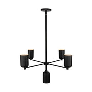 Kuzco Nola CH57731-BK Chandelier, 5 Lights, 200W, Black