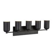 Kuzco Nola VL57732-BK Vanity Light Fixture, 5 Lights, Black