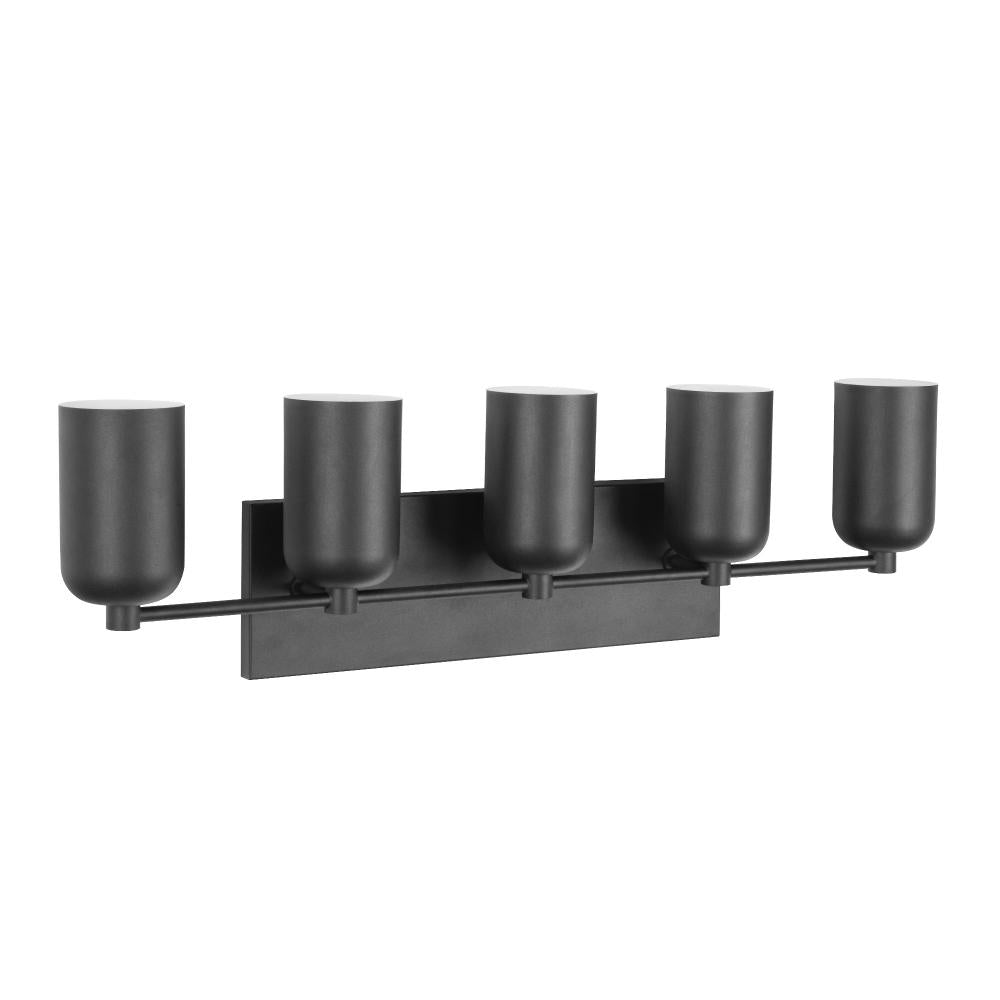 Kuzco Nola VL57732-BK Vanity Light Fixture, 5 Lights, Black