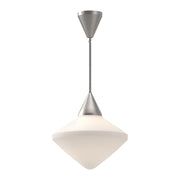 ALORA MOOD Lighting PD537714BNOP Nora 14-in Pendant, 1 Light, Brushed Nickel/Opal Matte Glass