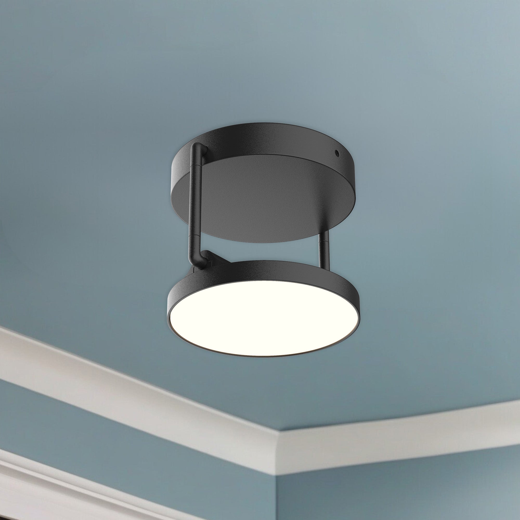 Kuzco Novel SF72205-BK-UNV Semi Flush Mount, 8W, Black