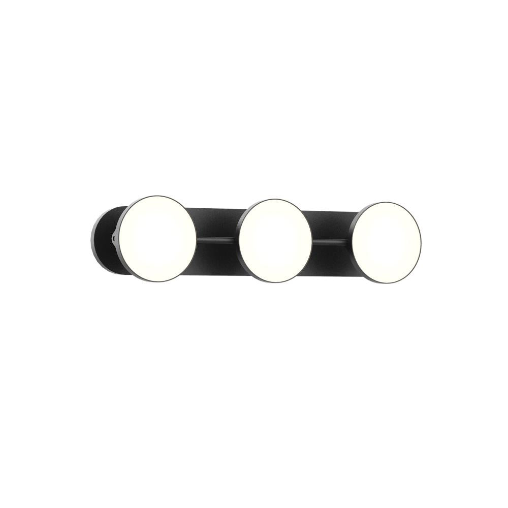 Kuzco Novel VL72221-BK Vanity Light Fixture, UL Damp Rated, Black