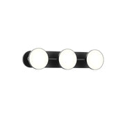 Kuzco Novel VL72221-BK Vanity Light Fixture, UL Damp Rated, Black