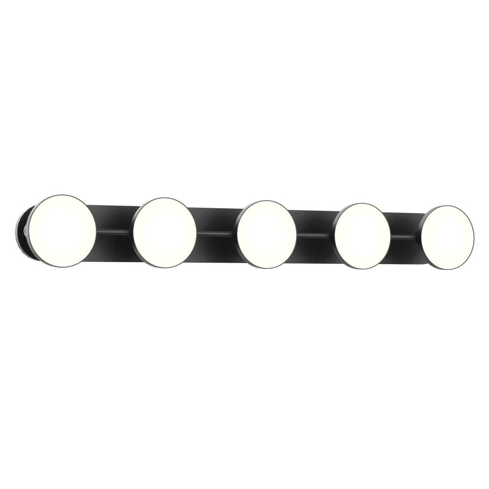 Kuzco Novel VL72237-BK Vanity Light Fixture, UL Damp Rated, Black