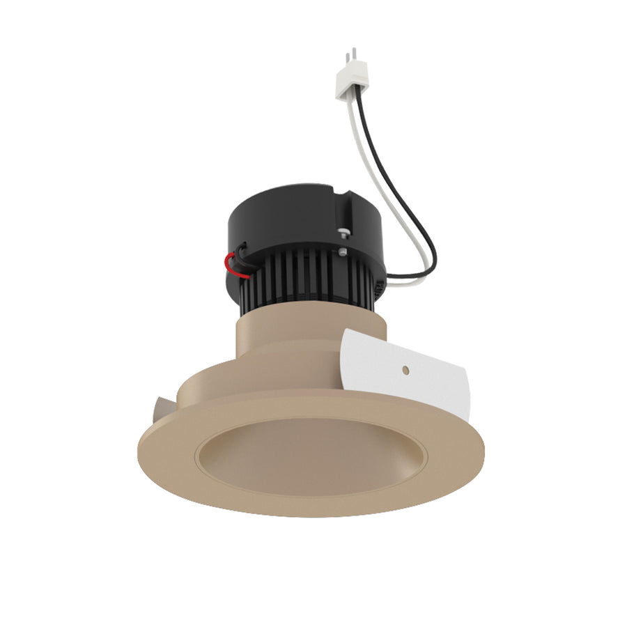 4" Pearl 12V LED Round Retrofit Reflector, 1150lm / 10W, 3500K, Wheat Diffused Reflector / Wheat Diffused Flange