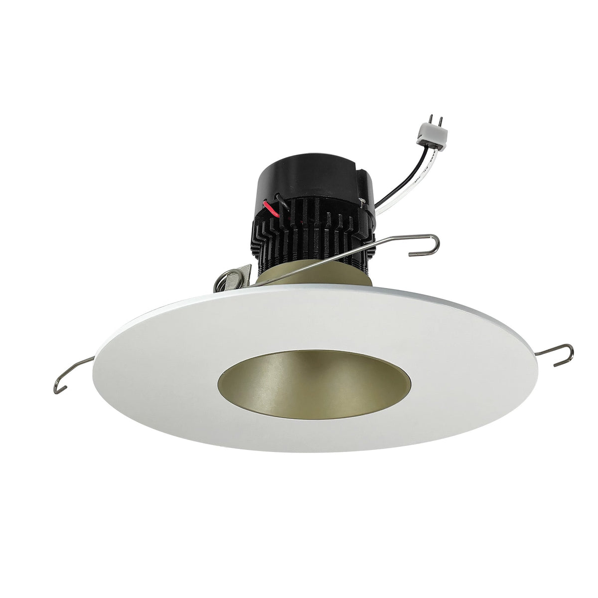 5"/6" Pearl 12V LED Round Retrofit Reflector, 1150lm / 10W, 3000K, Champagne Haze Reflector / Bright White Flange