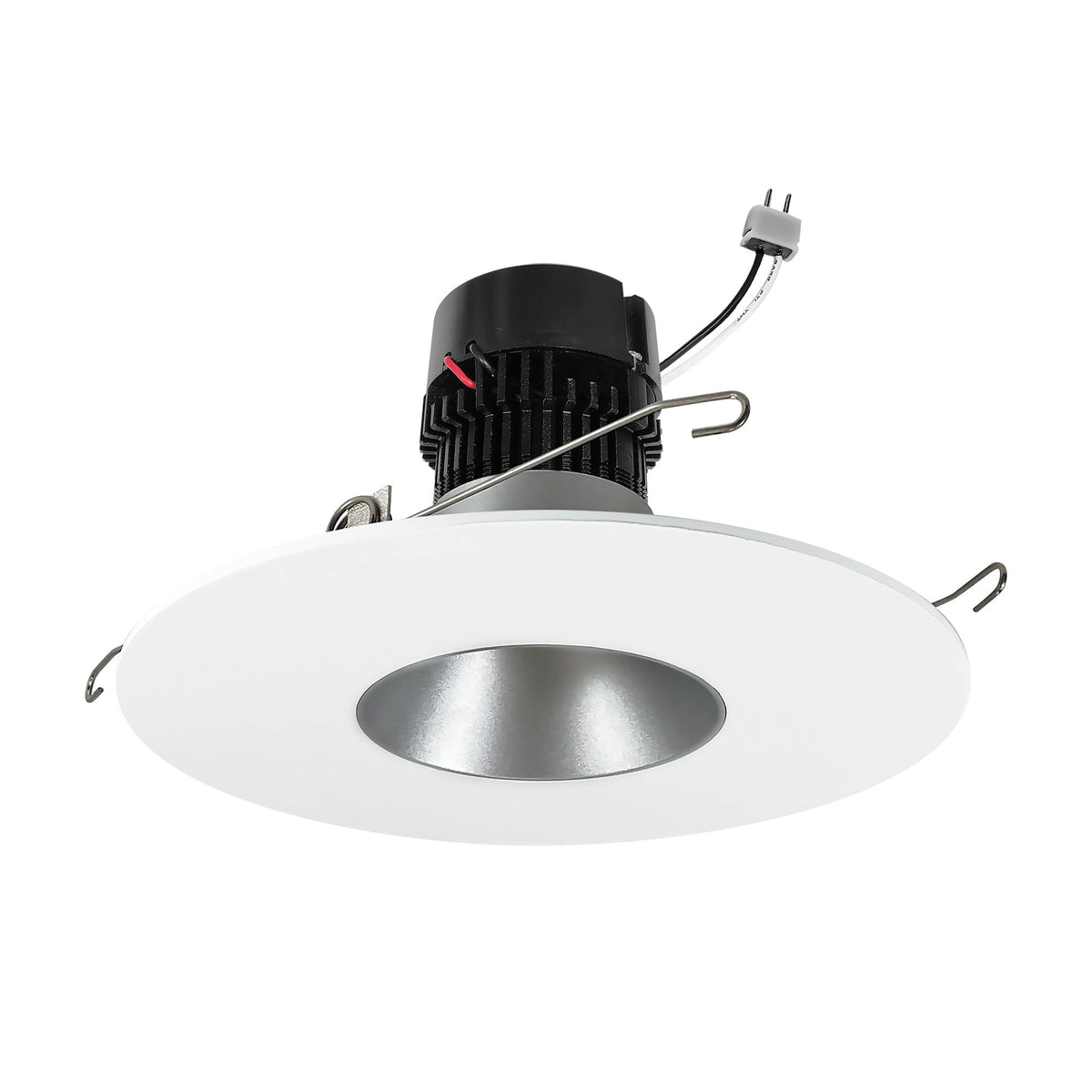5"/6" Pearl 12V LED Round Retrofit Reflector, 700lm / 10W, Comfort Dim, Haze Reflector / Bright White Flange