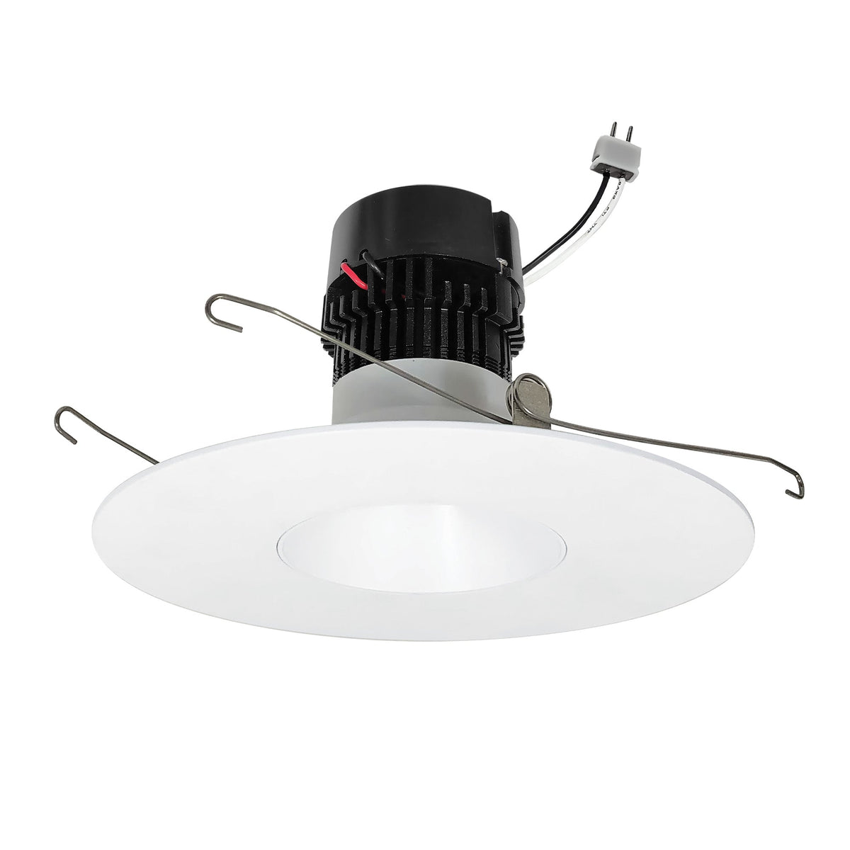 5"/6" Pearl 12V LED Round Retrofit Reflector, 1150lm / 10W, 3500K, Bright White Reflector / Bright White Flange