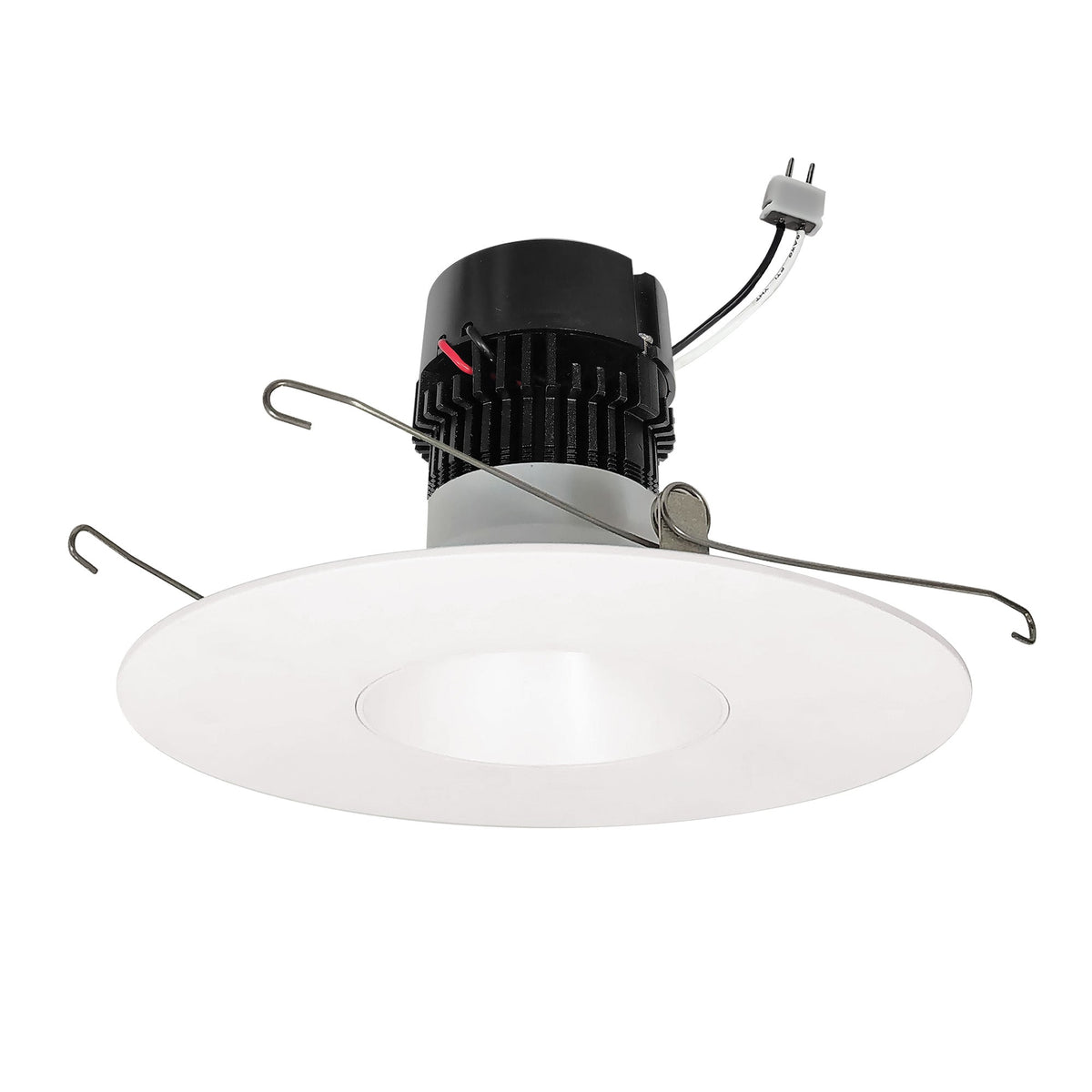 5"/6" Pearl 12V LED Round Retrofit Reflector, 700lm / 10W, Comfort Dim, Warm White Reflector / Warm White Flange