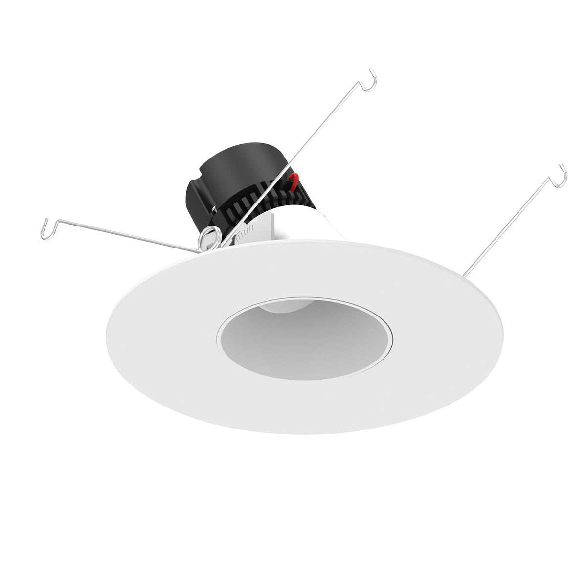 5"/6" Pearl 12V LED Round Adjustable Slot Retrofit, 600lm / 10W, Comfort Dim, Bright White Reflector / Bright White Flange