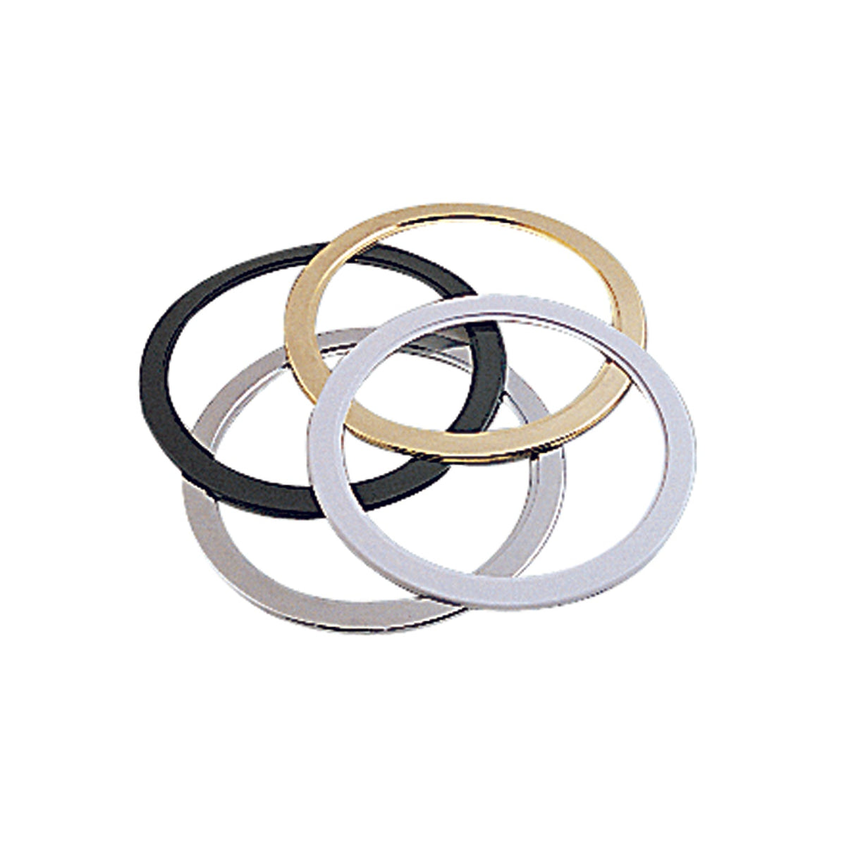 6" PLASTIC TRIM RING 5/8" WHT