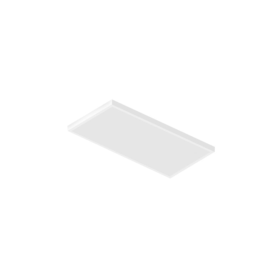 1'x2' LED Surface Mount Panel with Selectable CCT, White Finish