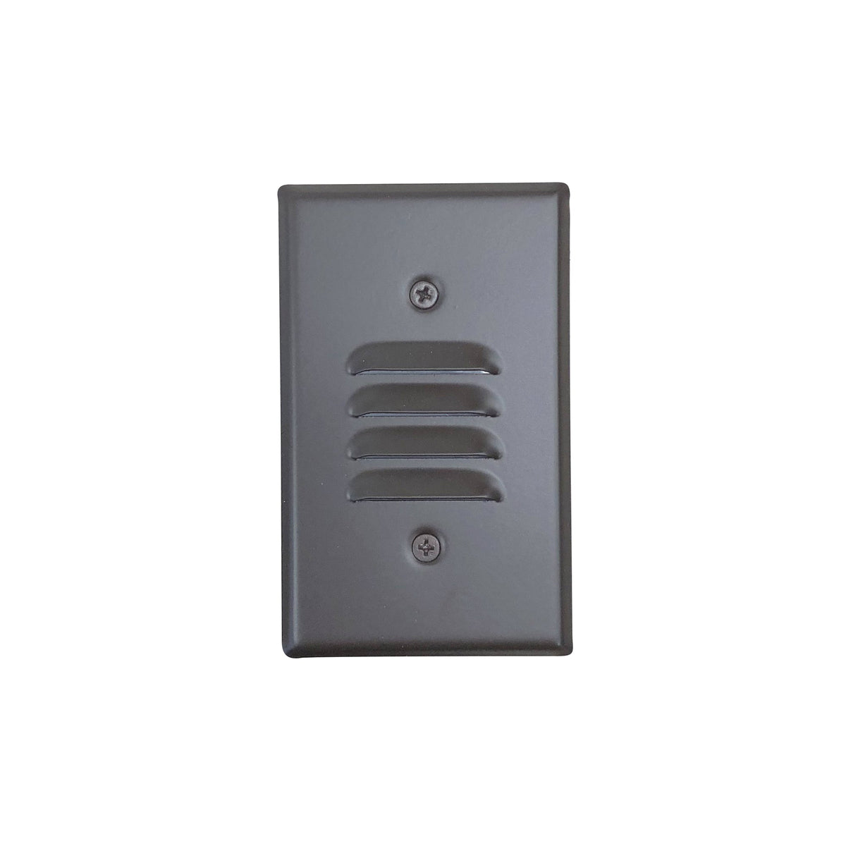 Mini LED Step Light w/ Horizontal & Vertical Louver Face Plates, 1W, 90+ CRI, 2700K, Bronze, 120V Non-Dimming
