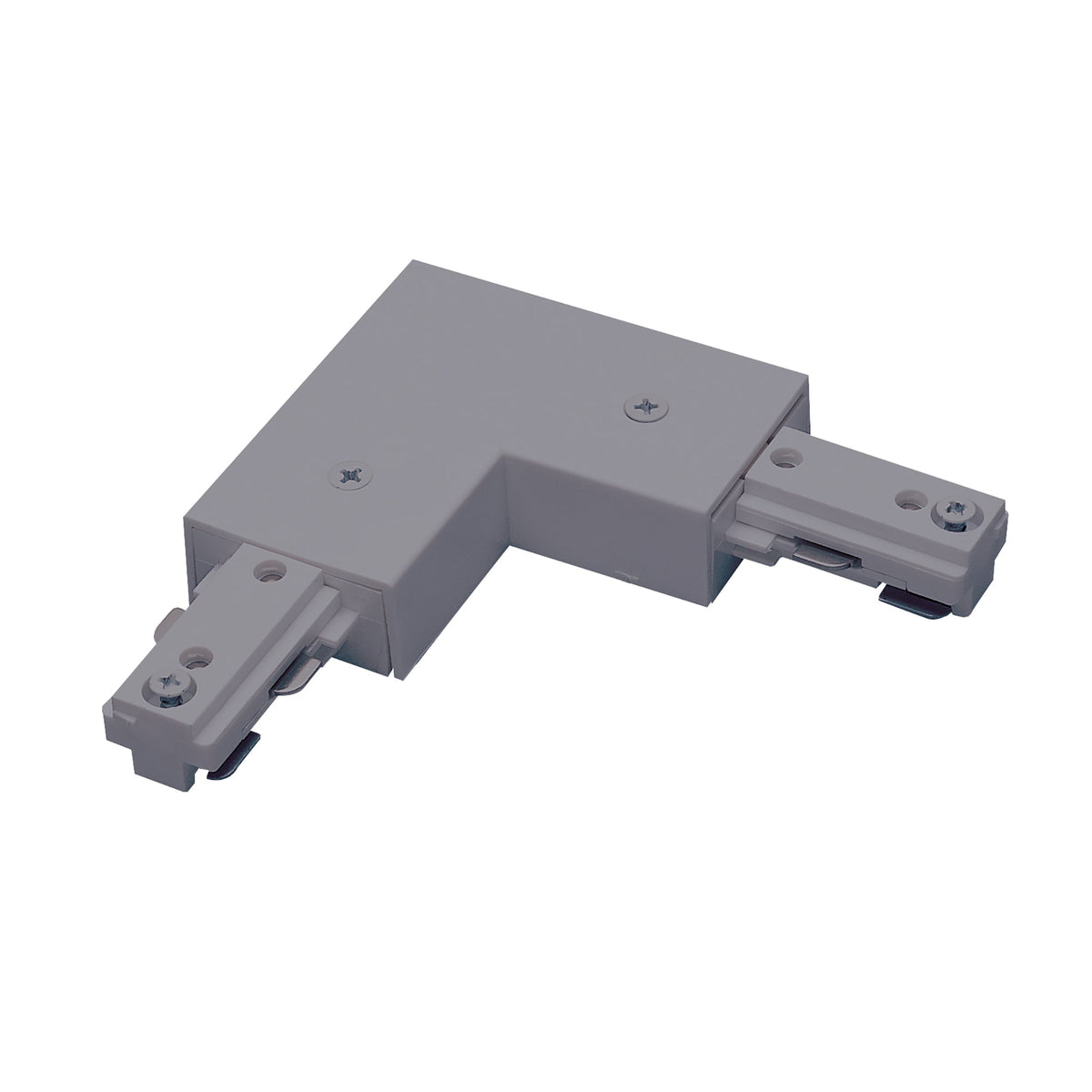 L-Connector for One-Circuit Track, Silver Finish