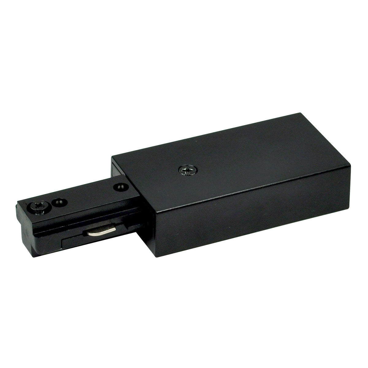 Live End Feed for One-Circuit Track (Right Polarity), Black Finish