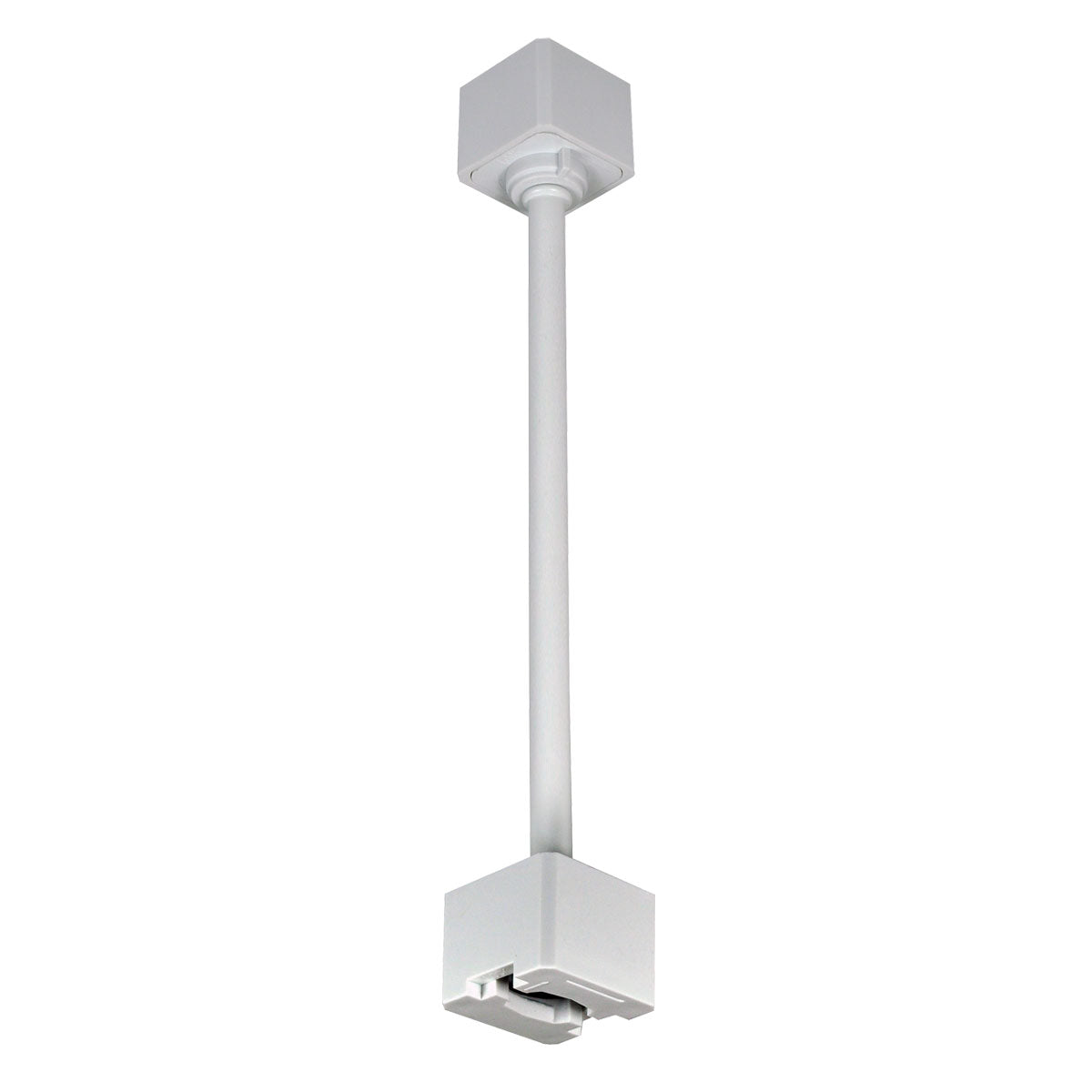 18" Track Head Extension Rod, White Finish