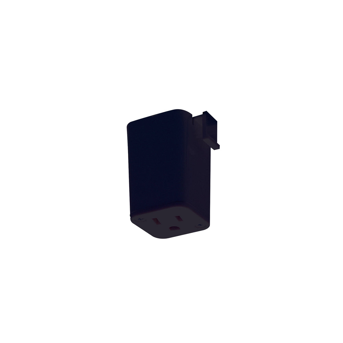 Outlet Adapter for J-Style Track Systems, Black Finish