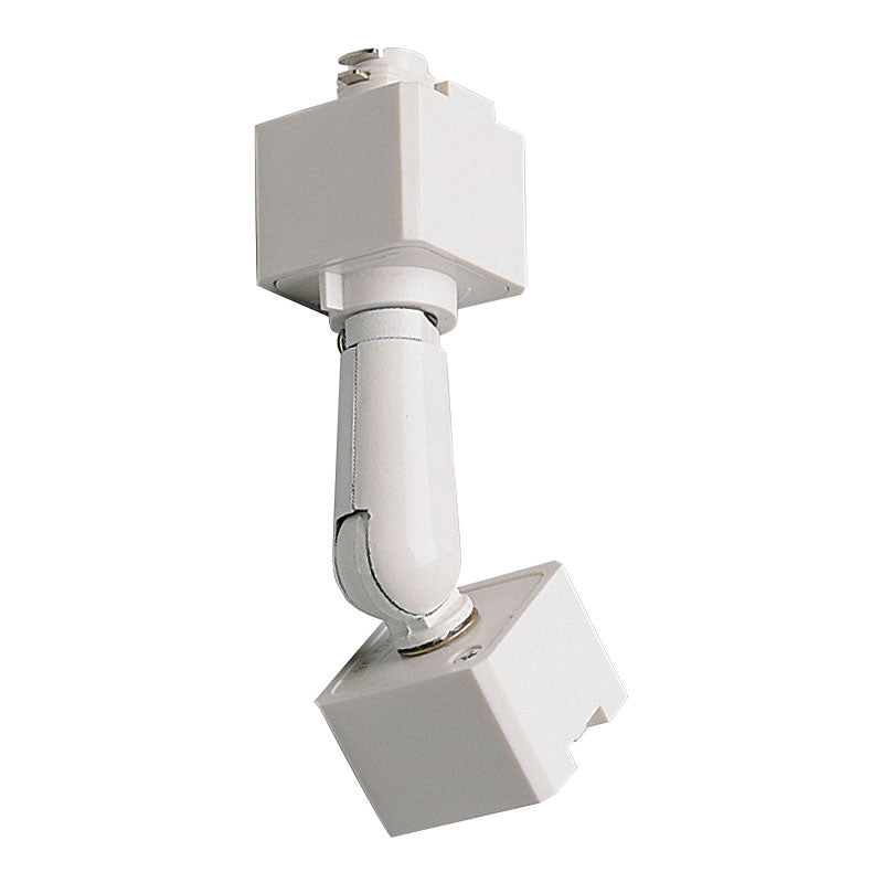Sloped Track Head Adapter for H-Style Track Head to J-Style Track Systems, White Finish