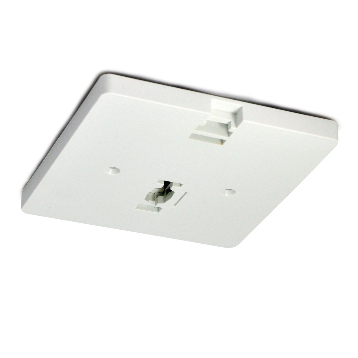 Square Monopoint Canopy for Low Voltage Track Head, White Finish
