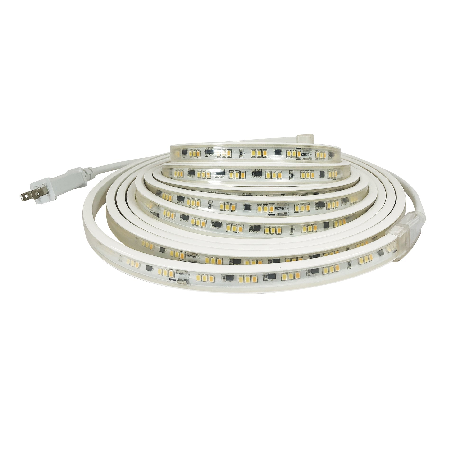 Nora NUTP13-W150-12-930/CP 120V Continuous LED LED Tape Light, 150-ft, 330lm / 3.6W per foot, 3000K, w/ Mounting Clips and 8 ft Cord & Plug