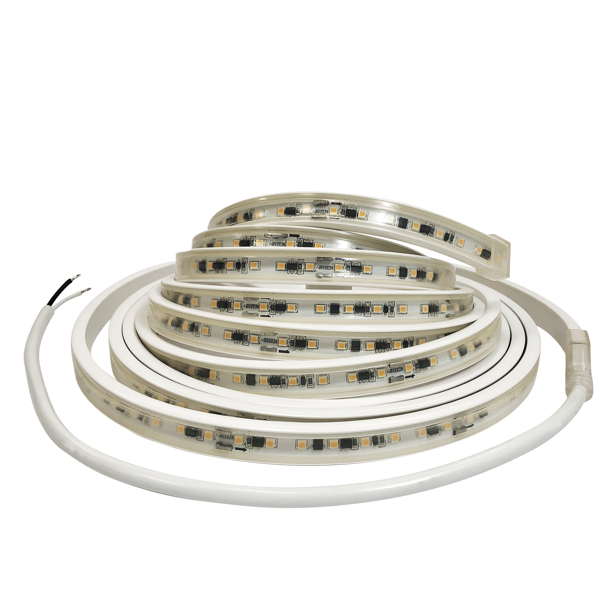 Nora NUTP13-W34-4-12-930/HW Custom Cut 34-ft,4-in 120V Continuous LED LED Tape Light, 330lm / 3.6W per foot, 3000K, w/ Mounting Clips and 8 ft Hardwired Power Cord